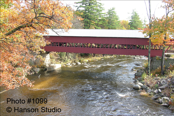 Conway, NH - Swift River Bridge - Side - Fall
